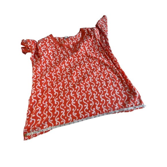 Old Navy Womens Shirt Top Tunic Size XXL Orange Boho Peasant Lightweight Cotton - Picture 11 of 14